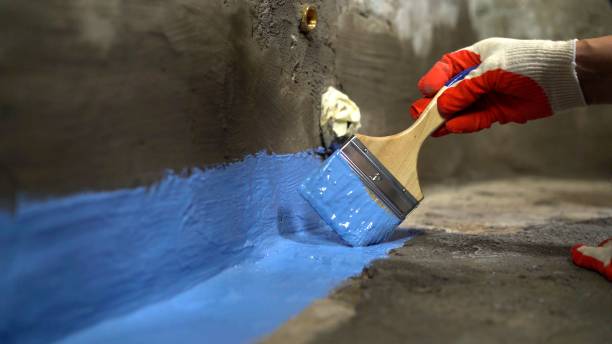 Commercial Wet Basement Repair project at a Lyons, KS business property by SJ Waterproofing Pros